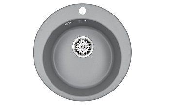 Кухонная мойка Paulmark GELEGEN 50 PM404800-GRM 48х48 цвет серый металлик